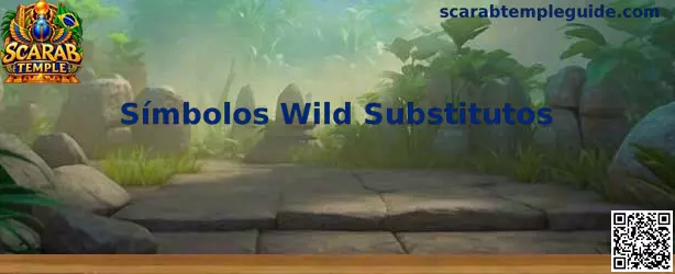 Símbolos Wild Substitutos Scarab Temple